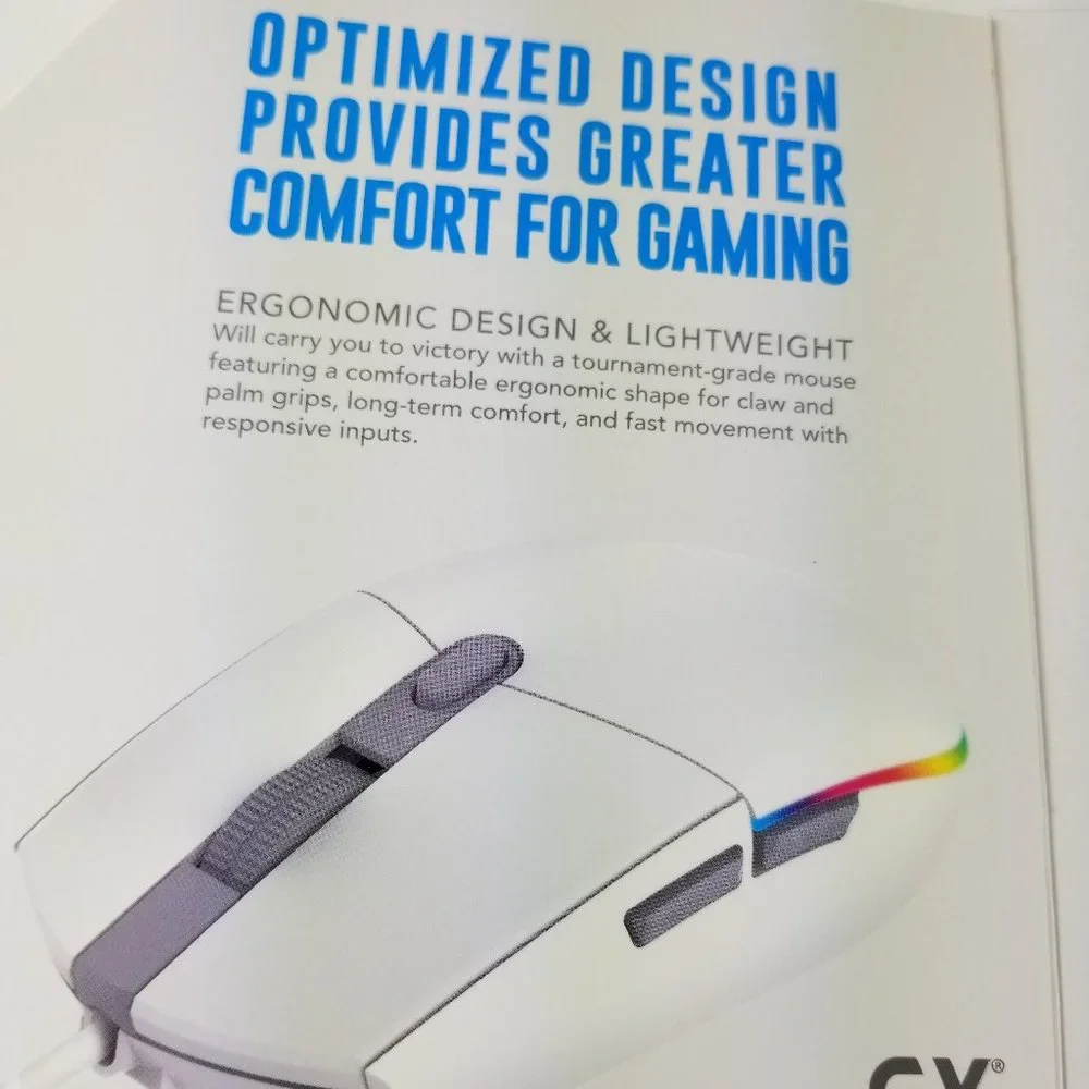 Elite Gaming Pro Ergonomic Design & lightweight tournament grade